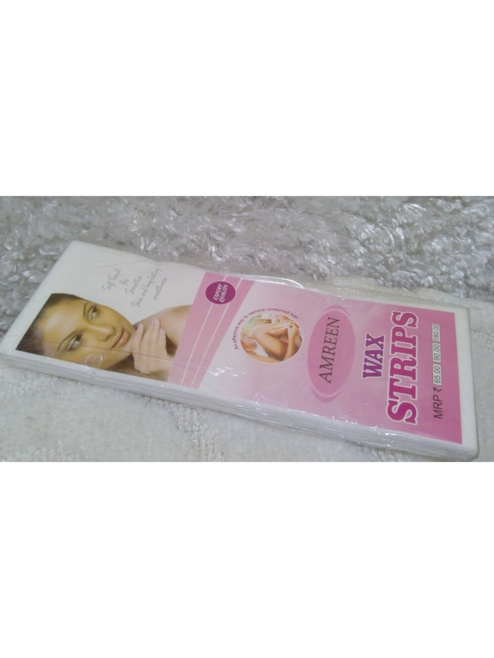 Amira Beauty 30 Pieces Non Woven Wax Strips Hair Removal Waxing Facial Body